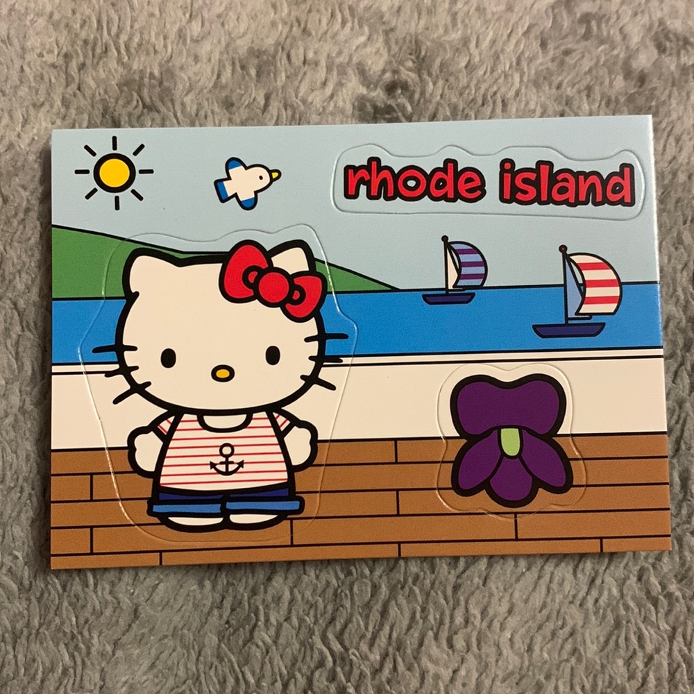 5/10$ Rhode Island Hello Kitty Stickers!